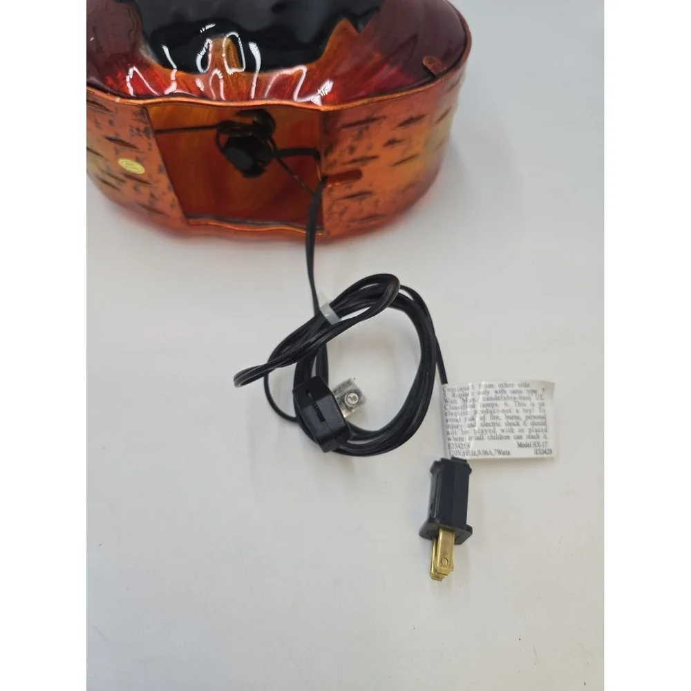 Vintage Style Jack O' Lantern Witch Hat Lighted Halloween Lamp Whimsigoth Decor